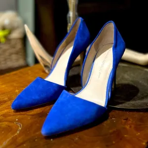 🤍 Cobalt blue suede pumps, 8 1/2 🤍