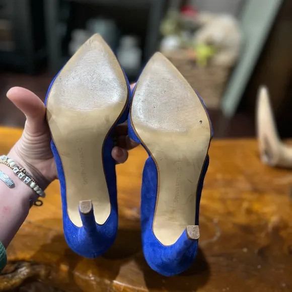 🤍 Cobalt blue suede pumps, 8 1/2 🤍