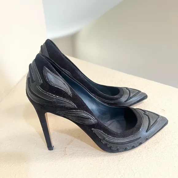 -‎ Isabel Marant Suede Leather Black Pumps Closed Shoes Heels. Size 37