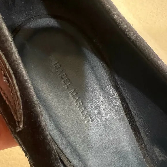 -‎ Isabel Marant Suede Leather Black Pumps Closed Shoes Heels. Size 37