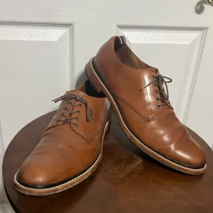 🔥🔥 J. CREW Oar Stripe Derby Oxford Dress Shoes in Italian Leather Sz 13 - EUC