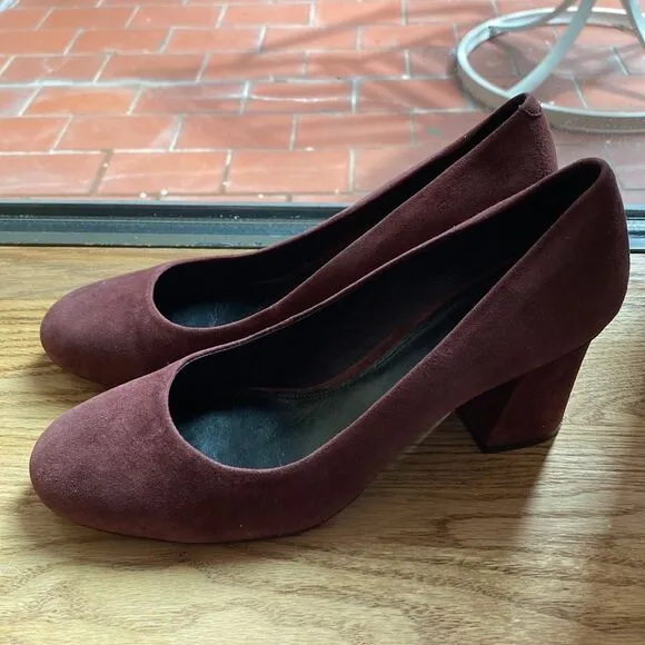 💛 Lafayette 148 New York Maroon Pumps