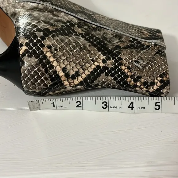 🆕 Linea Paolo Ankle Booties Snakeskin Print Stiletto- Size 8.5