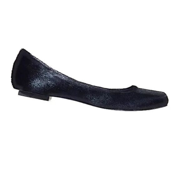 🏷️ NWT  Dusica Sacks Black Astrid Pony Nero Flats Hand Made in Italy 🇮🇹
