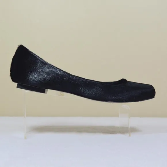 🏷️ NWT  Dusica Sacks Black Astrid Pony Nero Flats Hand Made in Italy 🇮🇹