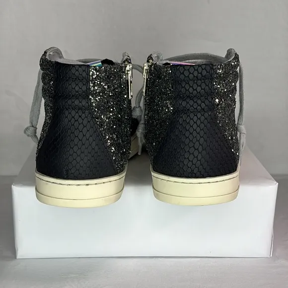 🔥🔥🔥 P448 Skate Glitter High Top Sneaker In Glitter Size: 40/ 10 US🔥🔥🔥