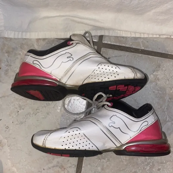 2 pairs Girls Athletic Shoes -Black and Pink