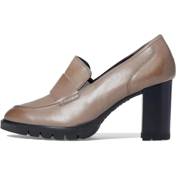 $450 PAUL GREEN‎ NINA LOAFER PUMP ANTELOPE STAR LEATHER 8 AU/ 10.5 US, (G 764)