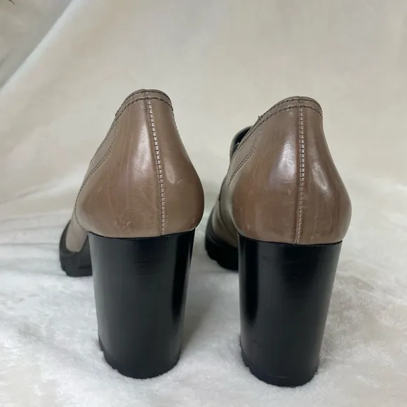 $450 PAUL GREEN‎ NINA LOAFER PUMP ANTELOPE STAR LEATHER 8 AU/ 10.5 US, (G 764)