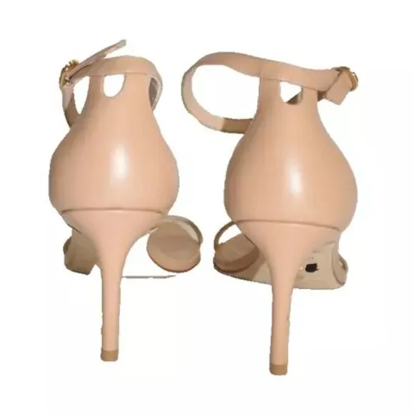 $530 Stuart Weitzman Nudistcurve NUDIST Sandal LEATHER ADOBE NUDE 6.5 (DB38)