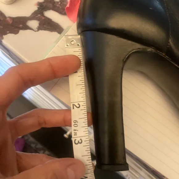 70’s Platform Boots 6.5 Stevie Nicks glam rock knee black leather 60s gogo shoes