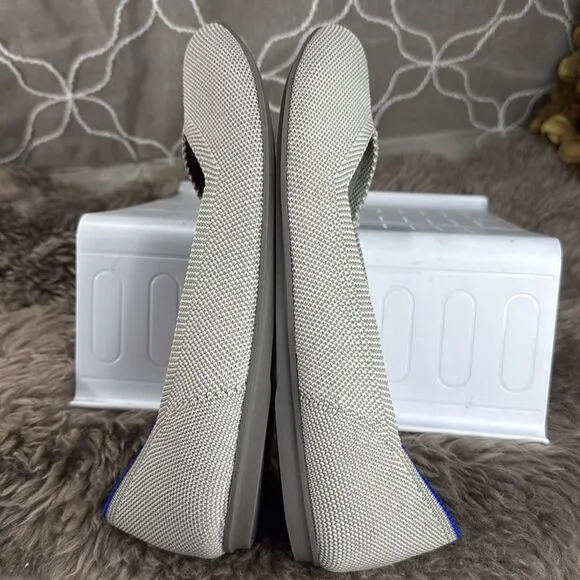 (A2) Rothy Women's Shoes Size 7.5 Taupe/Beige Casual Knit Flat Ballet Flats