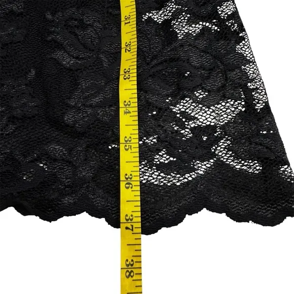 A.B.S Allen Schwartz Black Lace Dress w/ Black Slip Dress 2 Pieces Size Small