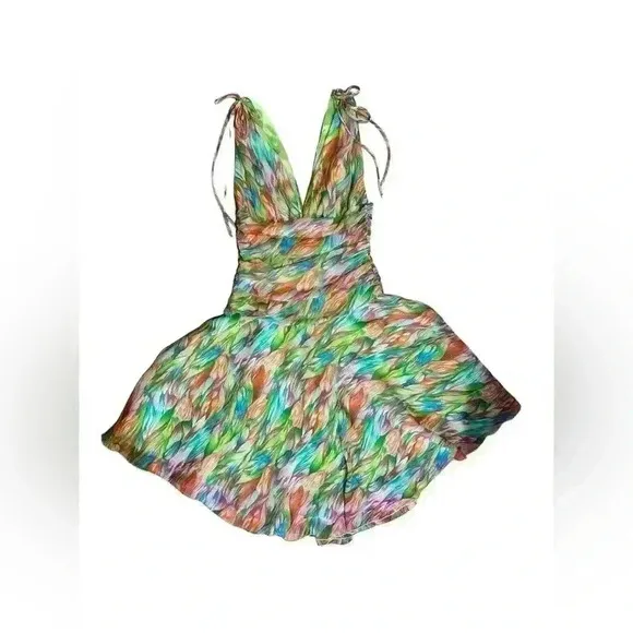 ABS by Allen Schwartz Women's Floral Dress High Low Fairy Homecoming Size 8