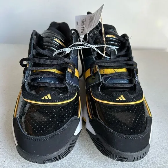 Adidas Agent Gil Restomod Mens Basketball Shoes Black Yellow GY6479 Size 10.5