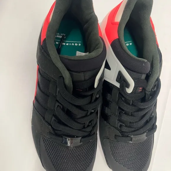 Adidas Big Kids Shoes Core Black/Turbo Red BB2964 EQT Support J 3.5/EU35.5