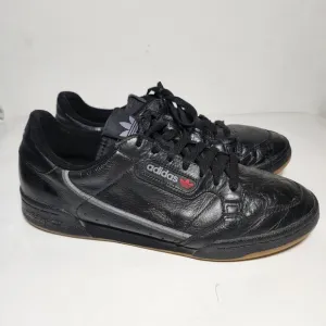 ADIDAS Continental 80 Black Grey Gum Men's Size US 11 Shoes EUC