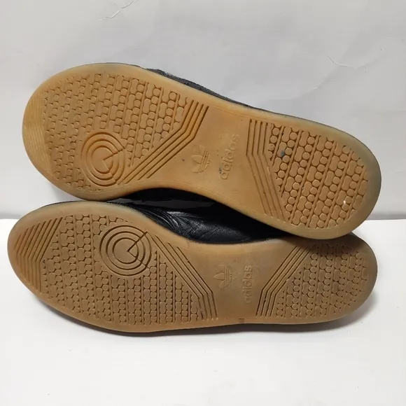ADIDAS Continental 80 Black Grey Gum Men's Size US 11 Shoes EUC
