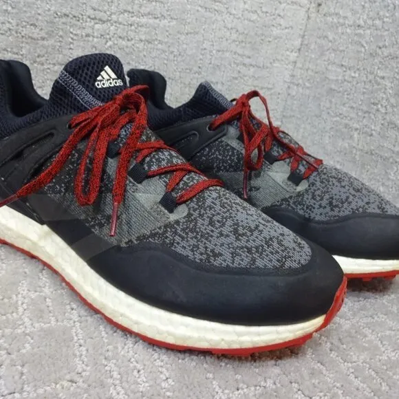 Adidas Crossknit Boost Mens Size 10.5 US Black Gray Golf Sneaker Shoes Q44684