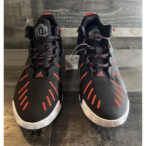 Adidas D Rose Son of Chi Cloud Basketball Shoes | Black Red | Men's Size 9 NEW