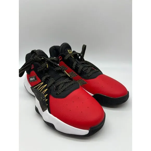 Adidas D.O.N. Issue 1 GCA Black Scarlet Basketball Shoes Men's EF9966 Size 7.5