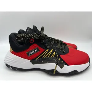 Adidas D.O.N. Issue 1 GCA Black Scarlet Basketball Shoes Men's EF9966 Size 7.5