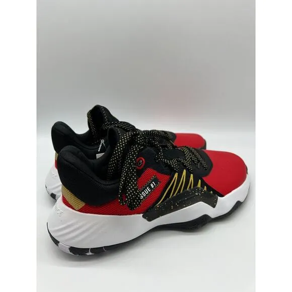Adidas D.O.N. Issue 1 GCA Black Scarlet Basketball Shoes Men's EF9966 Size 7.5
