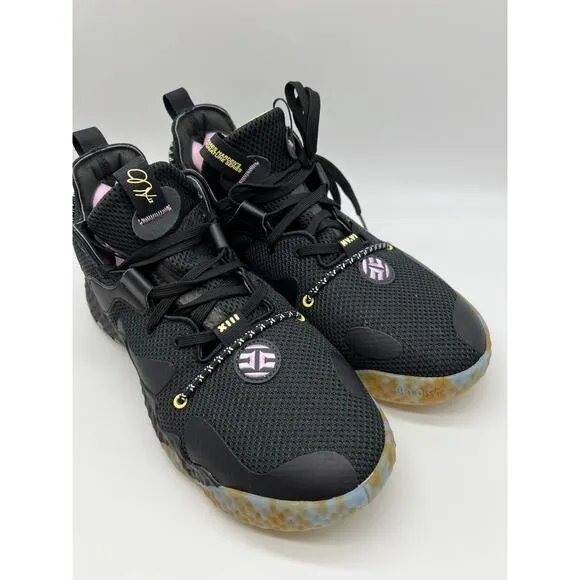 adidas Harden Vol. 6 Black Gold Basketball Shoes GW1712 Men's Size 10 NWT.
