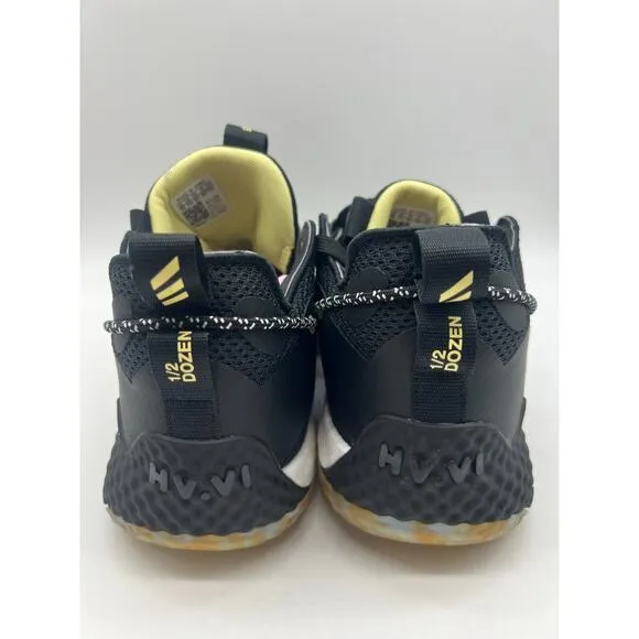 adidas Harden Vol. 6 Black Gold Basketball Shoes GW1712 Men's Size 12 NWT