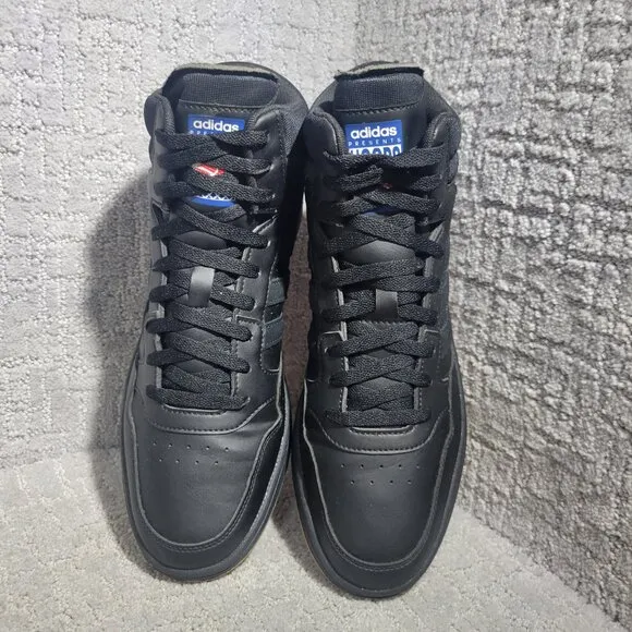 Adidas Hoops 3.0 Men's Sizes 10.5 US Mid Core Black Gum Basketball Shoes GY4745