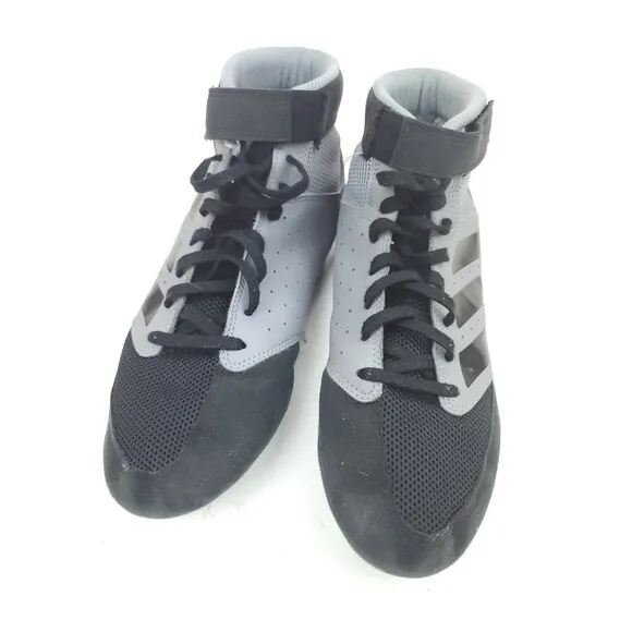 Adidas Mat Hog 2.0 Grey/Black Wrestling Shoes ( F99823 ) Size 9.5
