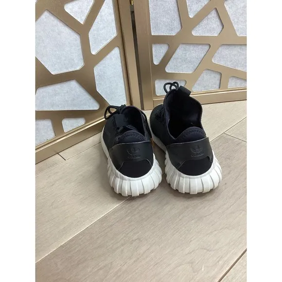 Adidas Mens 5.5  Eu 38 Black Tubular Doom Sock Primeknit Sneaker Shoes BZ0332