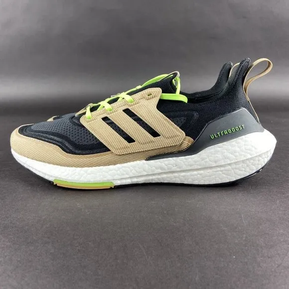 Adidas Men's Ultraboost 21 Corduroy Black Beige White Shoes GX5254 Sizes 11 - 13