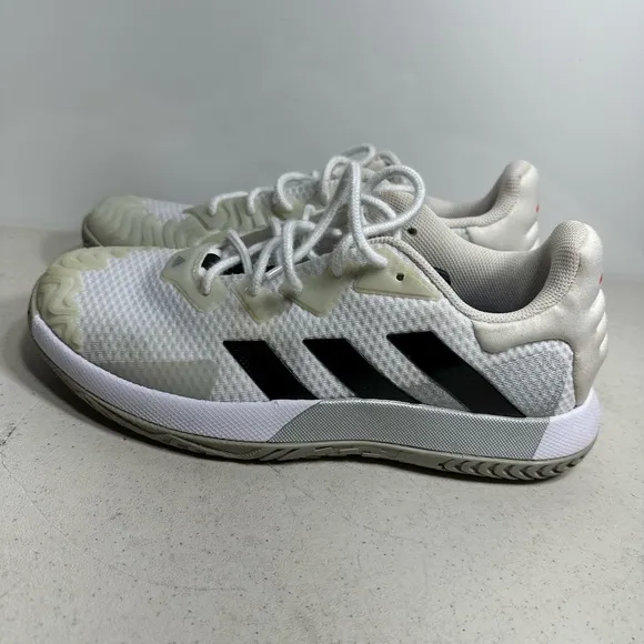 Adidas Mens White Core Black Lucid Blue Solematch Control Shoes 9 us HQ8436