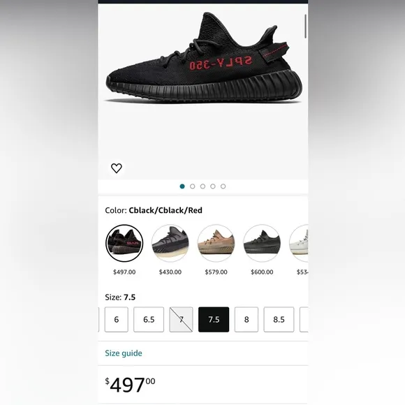 adidas Men's Yeezy Boost 350 V2 Shoes black