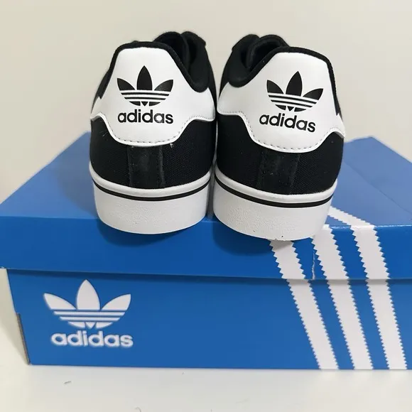 Adidas Originals Campus Vulc J Core Black White Shoes IH8038 Youth Size 6.5