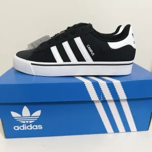 Adidas Originals Campus Vulc J Core Black White Shoes IH8038 Youth Size 6.5