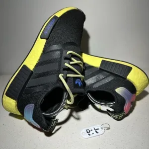 Adidas Originals NMD_R1 Junior Core Black Pulse Yellow Shoes GW6018 Size 6.5