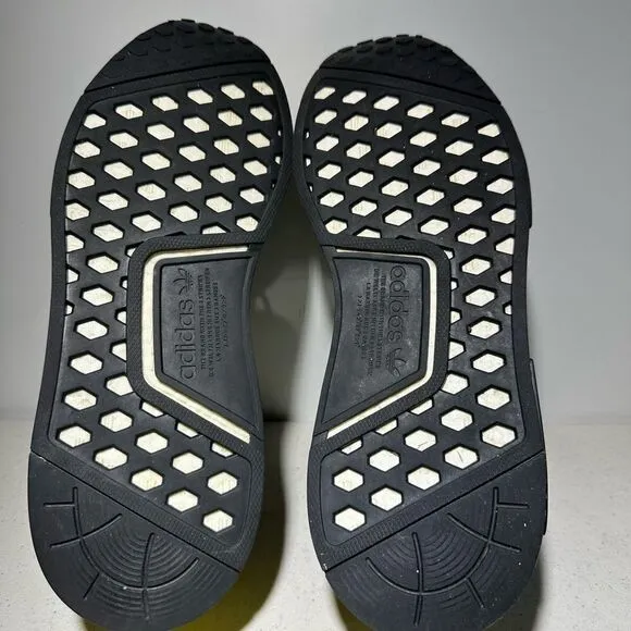 Adidas Originals NMD_R1 Junior Core Black Pulse Yellow Shoes GW6018 Size 6.5