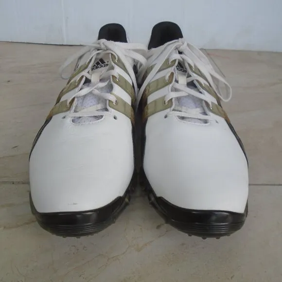 Adidas Powerband 4.0 Golf Shoes Mens Size 12 White/Black