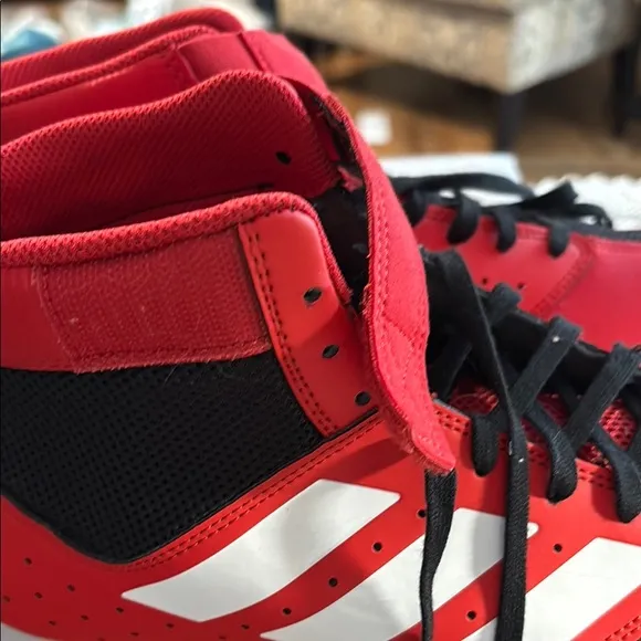 Adidas Red and Black Wrestling Shoes