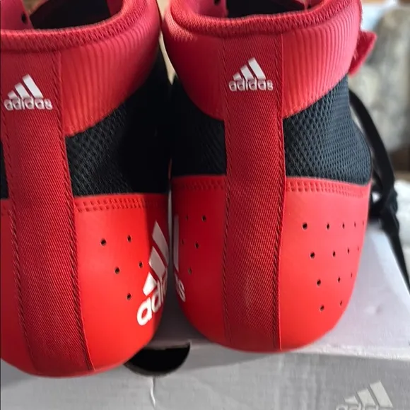 Adidas Red and Black Wrestling Shoes