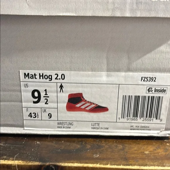 Adidas Red and Black Wrestling Shoes