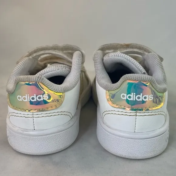 Adidas Retro Grand Court Shoes white sneakers Size 5K