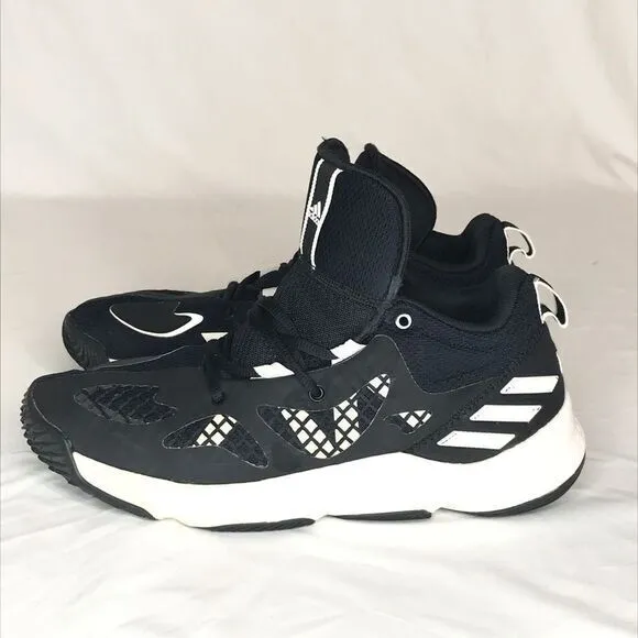 Adidas Size 10 Mad Bounce Black‎ and White Basketball Shoes LVL 029002
