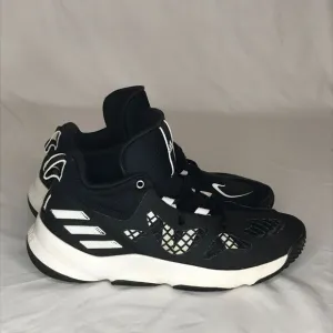 Adidas Size 10 Mad Bounce Black‎ and White Basketball Shoes LVL 029002