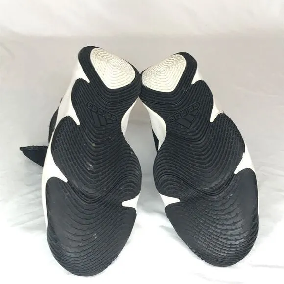 Adidas Size 10 Mad Bounce Black‎ and White Basketball Shoes LVL 029002