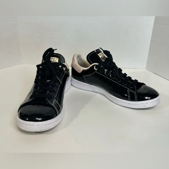 Adidas Stan Smith Endorsed Black Pink Glam  Shiny Size 7 Pre-owned