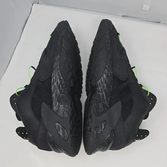 Adidas Streetball Basketball Shoes Black Neon Green FZ1971 Men's Size 13 EUC.