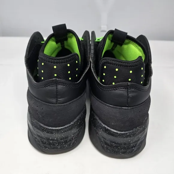 Adidas Streetball Basketball Shoes Black Neon Green FZ1971 Men's Size 13 EUC.